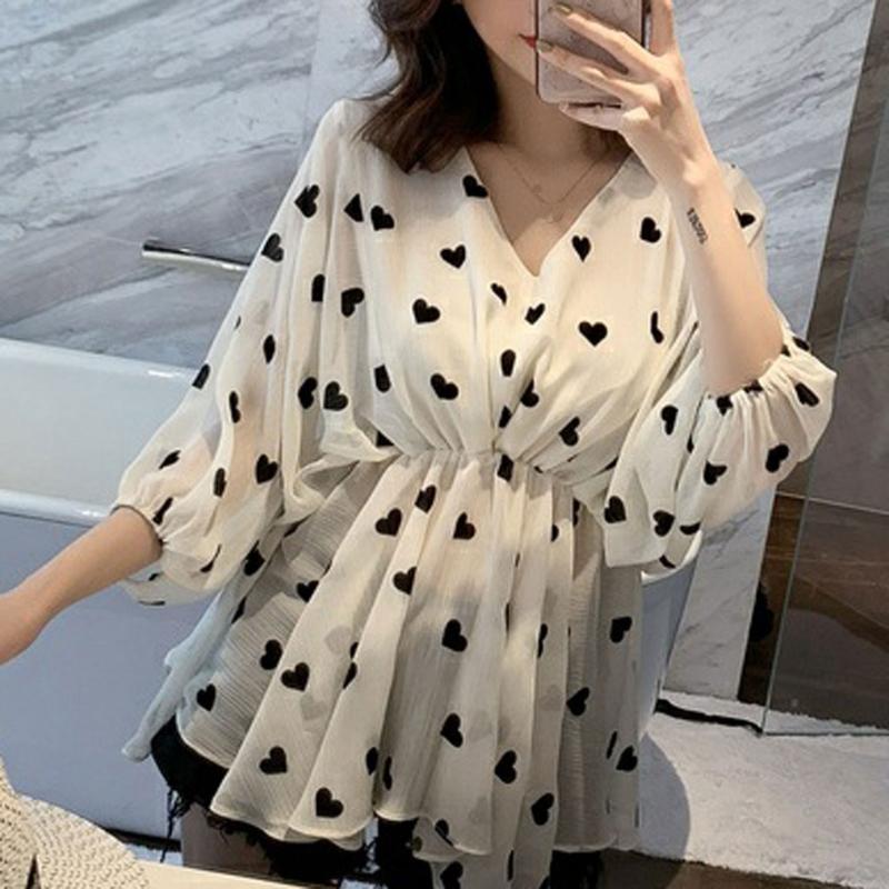 Fashsiualy Female Cool Chiffon dress 2020 Summer beach party casual Dresses 3/4 sleeve Love Print Dress 2020 Vestido de verano, White
Fashsiualy Female Cool Chiffon dress 2020 Summer beach party casual Dresses 3/4 sleeve Love Print Dress 2020 Vestido de verano, White