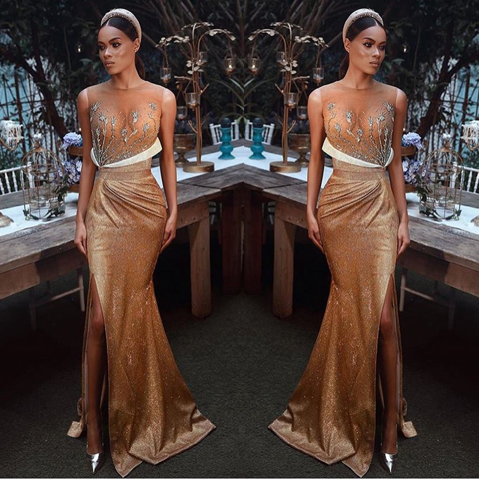 Side Split Mermaid Prom Dresses Jewel Neck Sleeveless Beads Sequins Tulle Party Gowns Sweep Train Special Occasion Dresses, Light sky blue
Side Split Mermaid Prom Dresses Jewel Neck Sleeveless Beads Sequins Tulle Party Gowns Sweep Train Special Occasion Dresses, Light sky blue