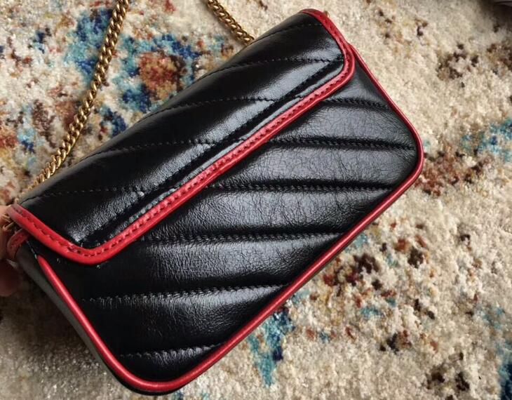 Quality luxury Shoulder Bag Marmonts diagonal matelasse Super Mini,Cerise leather trim,women handbags designer fashion 17.5cm, 574969 17.5cm_01
Quality luxury Shoulder Bag Marmonts diagonal matelasse Super Mini,Cerise leather trim,women handbags designer fashion 17.5cm, 574969 17.5cm_01
