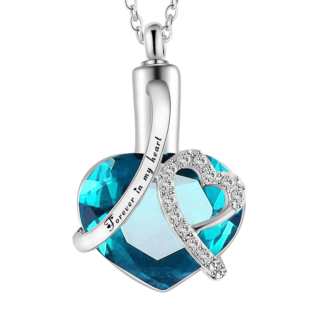 12 Colors Heart Birthstone Crystal Cremation Urn Necklace for Ashes forever in my heart Memorial Keepsake Jewelry
12 Colors Heart Birthstone Crystal Cremation Urn Necklace for Ashes forever in my heart Memorial Keepsake Jewelry
