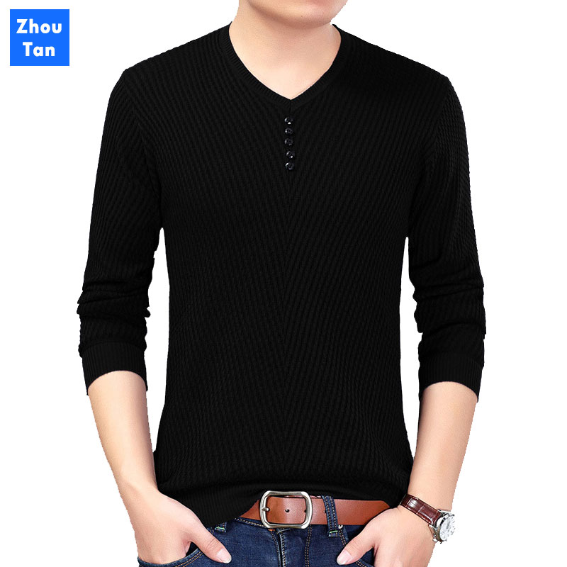 2020 New Sweater Men Casual V-Neck Pullover Men Autumn Slim Fit Long Sleeve Shirt Sweaters Knitted Cashmere Wool Pull Homme, Black
2020 New Sweater Men Casual V-Neck Pullover Men Autumn Slim Fit Long Sleeve Shirt Sweaters Knitted Cashmere Wool Pull Homme, Black