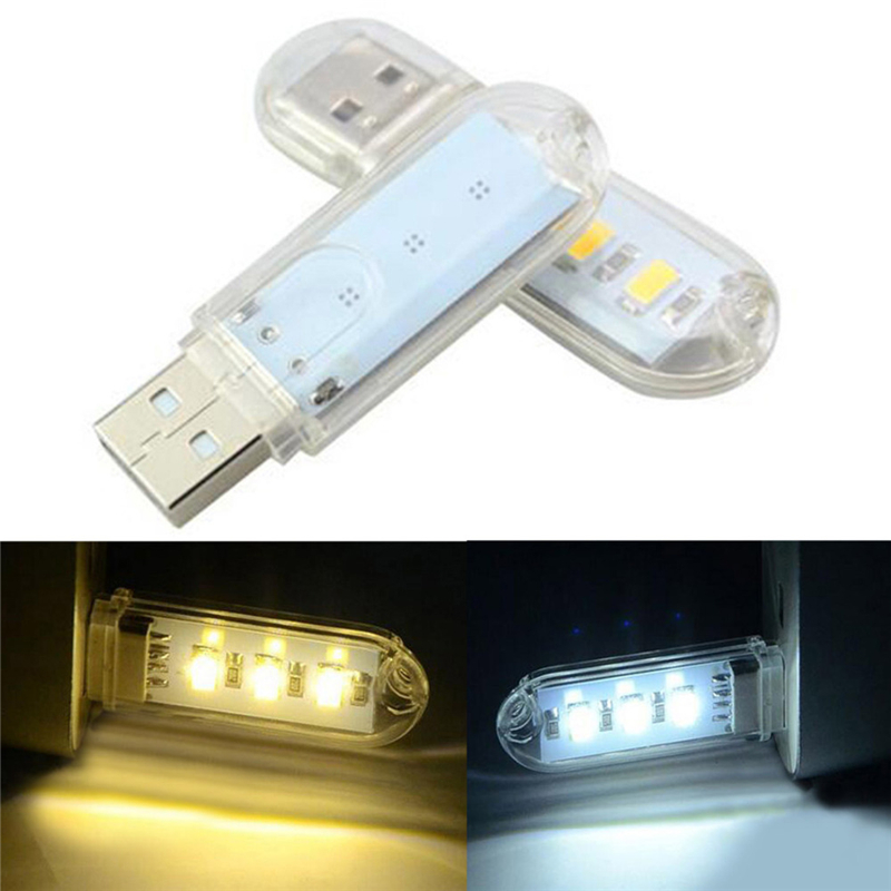 LED Night Light Mini portable USB Reading Lamp 3leds 8leds Book Lamp for Reading Notebook Power Bank Computer Laptop