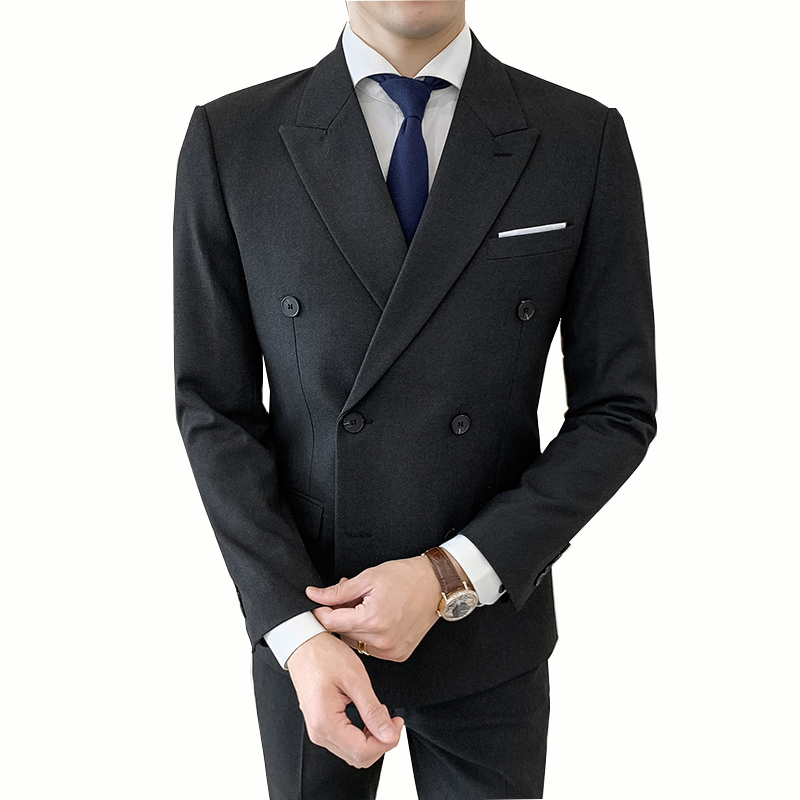 2020 New High-end Double breasted custom Business Casual Formal prom Men suit Slim Fit Blazers Wedding Tuxedo Dress men' 2 pcs, Gray double
2020 New High-end Double breasted custom Business Casual Formal prom Men suit Slim Fit Blazers Wedding Tuxedo Dress men' 2 pcs, Gray double