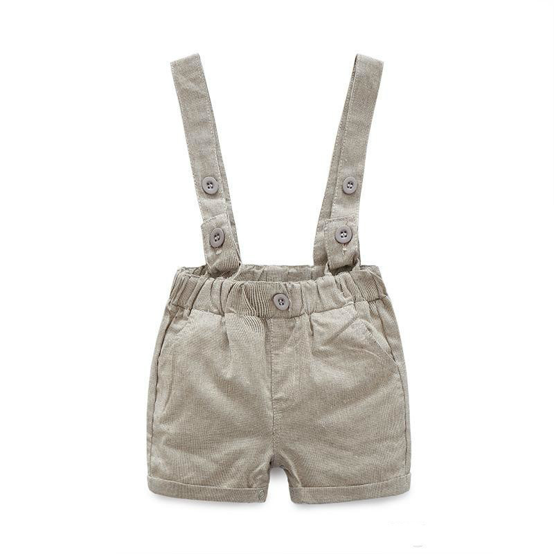 Summer New 2019 Fashion Baby Boy Clothes Gentleman T-shirt Overalls Cotton Children Sets Kids Clothing Newborn Clothing Sets 2pcs