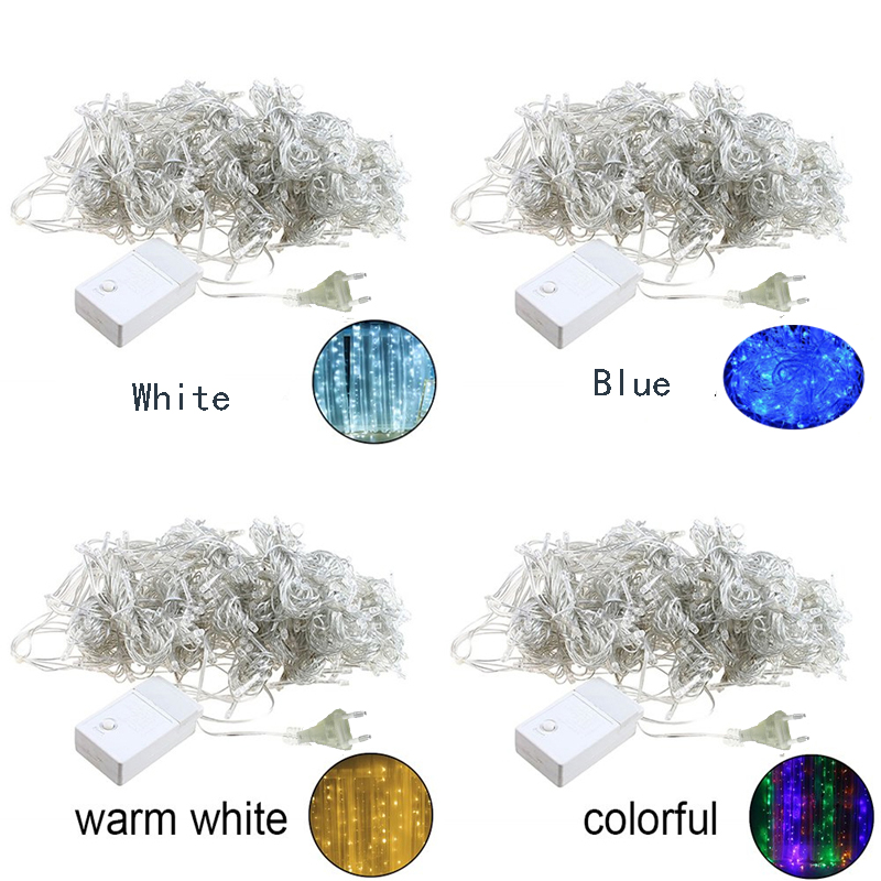 Led Net Lights 8 Modes 220V Wedding Decoration Christmas Fairy String Light New Year Multi Outdoor Garden holiday lighting