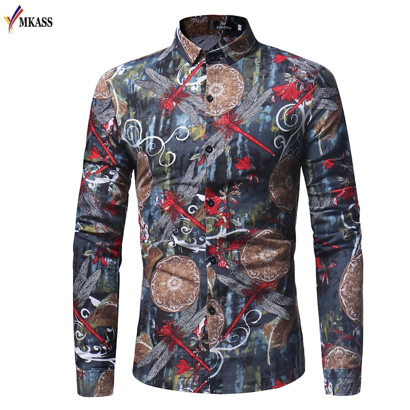 Hot New Fashion Brand Mens Dress Shirts Printed Animal Slim Long Sleeve Shirts for Men Chemise Homme Casual Camisas Hombre 3XL, Blue
Hot New Fashion Brand Mens Dress Shirts Printed Animal Slim Long Sleeve Shirts for Men Chemise Homme Casual Camisas Hombre 3XL, Blue