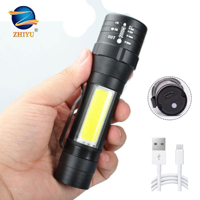 ZHIYU Mini LED T6 COB Zoom Portable lWaterproof Camping Working Lights USB Rechargeable Flash Lights Torch Pen Clip
ZHIYU Mini LED T6 COB Zoom Portable lWaterproof Camping Working Lights USB Rechargeable Flash Lights Torch Pen Clip