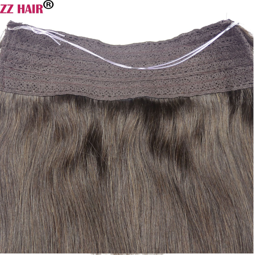 16"-28" One Piece Set 100g 100% Brazilian Remy Flip Human Hair Extensions Fish Line No Clips Natural Straight