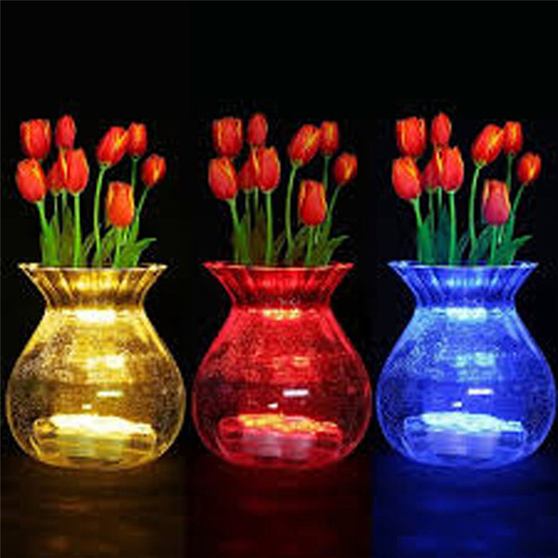 Candle Light LED Submersible Waterproof Tea Lights Mini Led Underwater Lamp battery power Decoration Light for Wedding Party