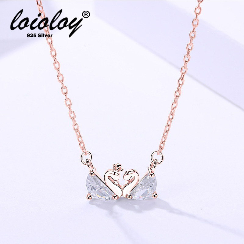 925 Sterling Silver Diamond Jewelry Double Crystal Necklace & Pendant for Women Wedding Party Gift Fine Jewelry
925 Sterling Silver Diamond Jewelry Double Crystal Necklace & Pendant for Women Wedding Party Gift Fine Jewelry