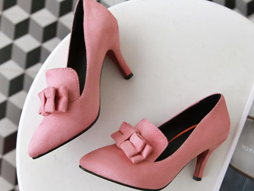2019 Women's shoes in Spring and Autumn with New style High heel fine heel pointed end Suede bowknot@7040, Black
2019 Women's shoes in Spring and Autumn with New style High heel fine heel pointed end Suede bowknot@7040, Black