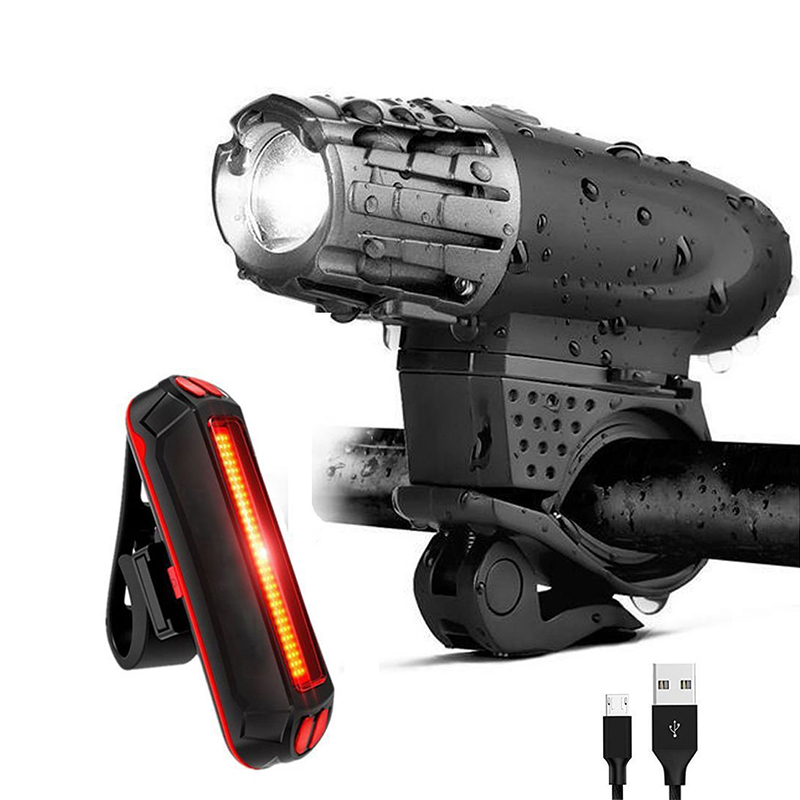 Bike Light Front Handlebar+ Rear Tail Lights Lamp USB Recharge Bicycle Light 300 Lumen Headlight Cycling for MTB Road Bike
Bike Light Front Handlebar+ Rear Tail Lights Lamp USB Recharge Bicycle Light 300 Lumen Headlight Cycling for MTB Road Bike