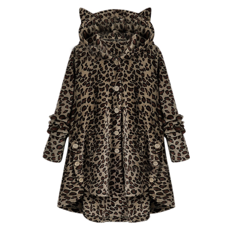 Wholesale Autumn Women Jacket Side Buckle Fluffy Hem Coat Hooded Loose Warm Cute Ear Long Section Coat New
Wholesale Autumn Women Jacket Side Buckle Fluffy Hem Coat Hooded Loose Warm Cute Ear Long Section Coat New