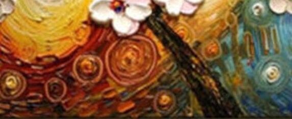 Large High Quality 100% Handpainted Impression Flower Oil Painting on Canvas Abstract Decorative Painting Home Wall Decor Art F992