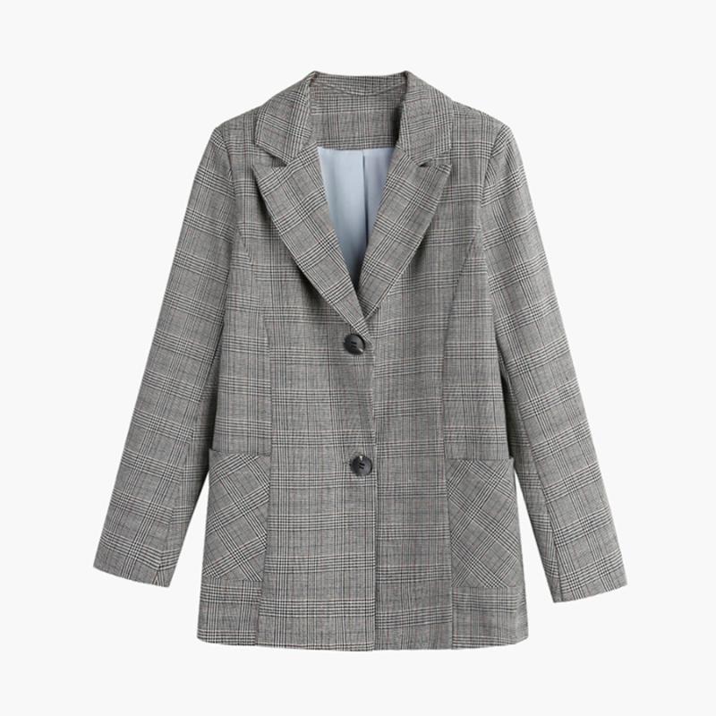 2020 New Fashion Spring Autumn Women Slim Chic Plaid Blazer Jackets Female Retro Suits Coat Feminino Blazers Outerwear WB63, As picture
2020 New Fashion Spring Autumn Women Slim Chic Plaid Blazer Jackets Female Retro Suits Coat Feminino Blazers Outerwear WB63, As picture