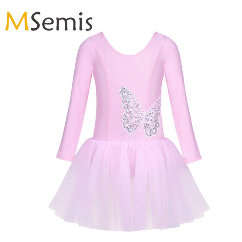 Girls Gymnastics Ballet Leotard Dress Girls Cotton Tulle Long Sleeves Sequined Butterfly Ballet Dance Class Stage Performance, Pink
Girls Gymnastics Ballet Leotard Dress Girls Cotton Tulle Long Sleeves Sequined Butterfly Ballet Dance Class Stage Performance, Pink