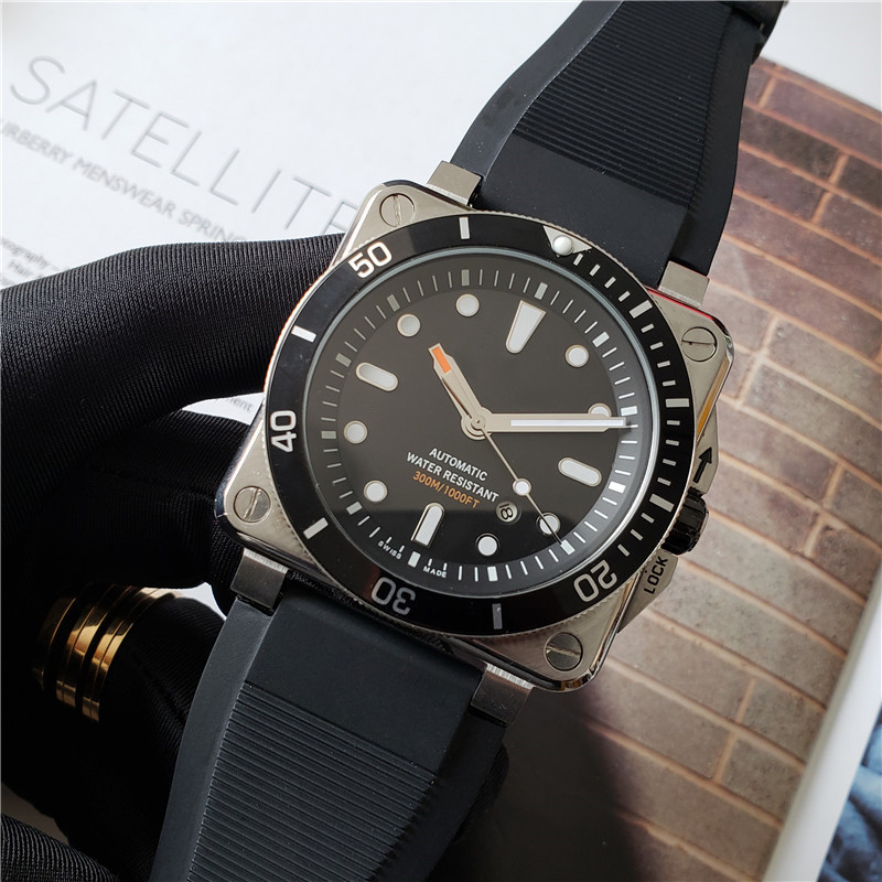 Luxury mens watches br03 automatic swiss watch rubber band 42mm ceramic bezel square case designer watch stainless steel orologio di lusso, Black
Luxury mens watches br03 automatic swiss watch rubber band 42mm ceramic bezel square case designer watch stainless steel orologio di lusso, Black
