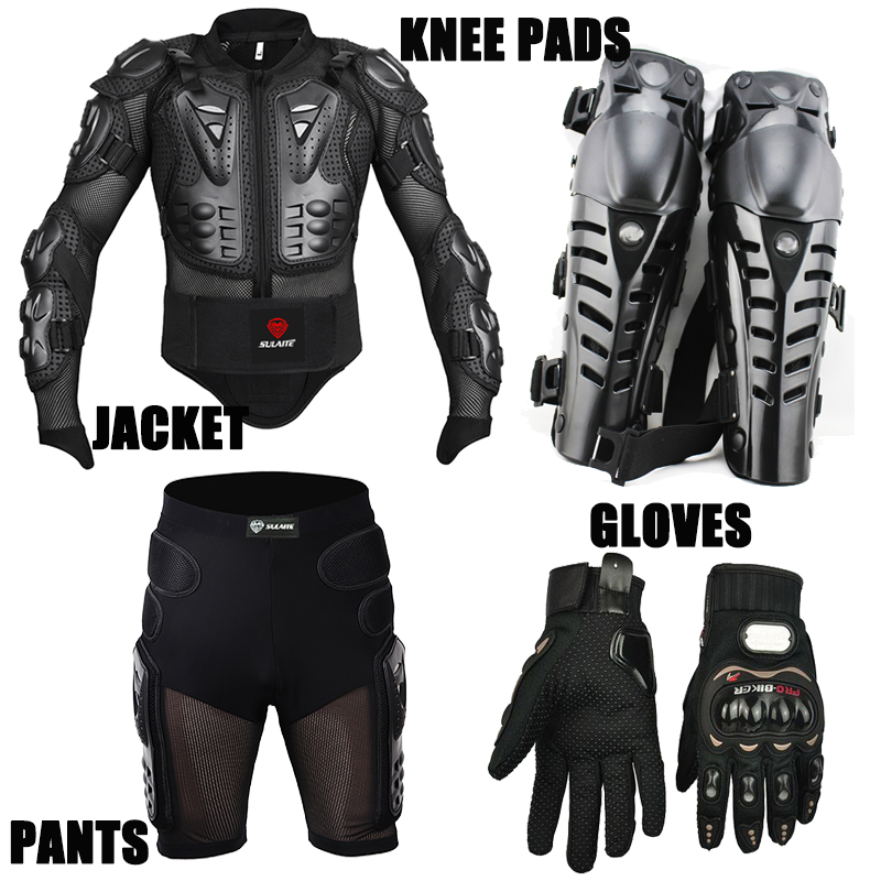 Sport Racing Skiing Drop Resistance Racing Motorcycle Full Body Armor Jackets +Racing Shorts +Knee Pads +Gloves, Black
Sport Racing Skiing Drop Resistance Racing Motorcycle Full Body Armor Jackets +Racing Shorts +Knee Pads +Gloves, Black