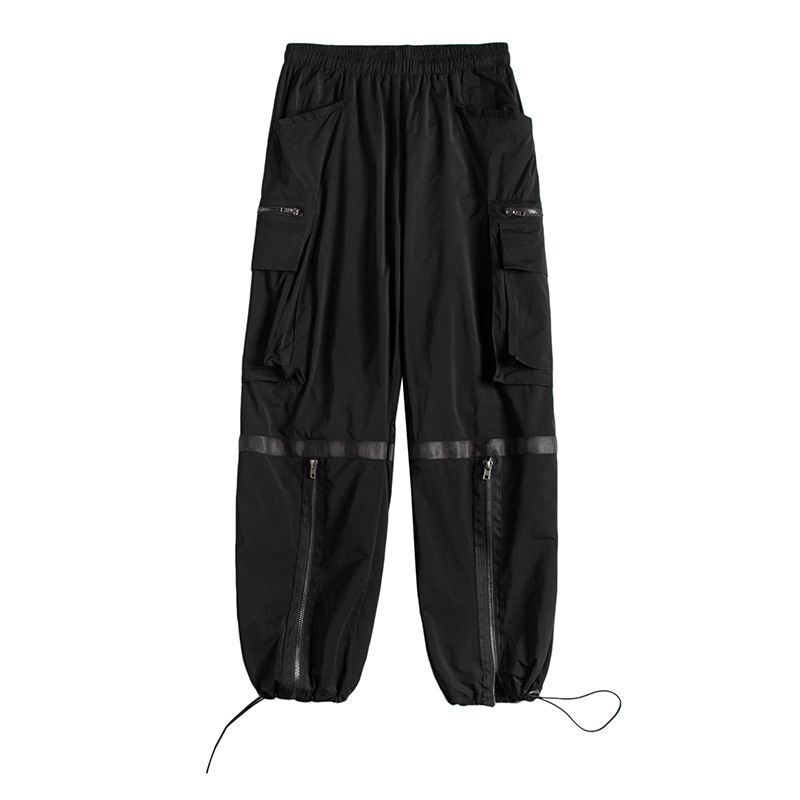 EWQ / men's wear Spring summer functional overalls male tide loose hip-hop turnup pants 2020 loose straight casual pants 9Y2212, Black
EWQ / men's wear Spring summer functional overalls male tide loose hip-hop turnup pants 2020 loose straight casual pants 9Y2212, Black