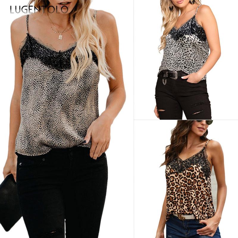Lugentolo Woman Sexy Crop Top Leopard Print Fashion Sling Summer Casual Wear Lace Lace Neckline Sleeveless Tank Tops, Black
Lugentolo Woman Sexy Crop Top Leopard Print Fashion Sling Summer Casual Wear Lace Lace Neckline Sleeveless Tank Tops, Black