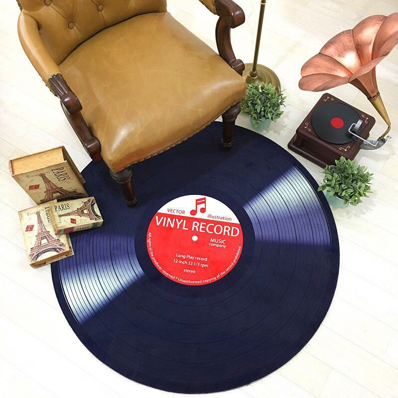 Retro CD Disc Round Carpet 3D Printing Music Recording Carpet Living Room Bedroom Mats Children's Room Bedside Home Decor, Yellow
Retro CD Disc Round Carpet 3D Printing Music Recording Carpet Living Room Bedroom Mats Children's Room Bedside Home Decor, Yellow