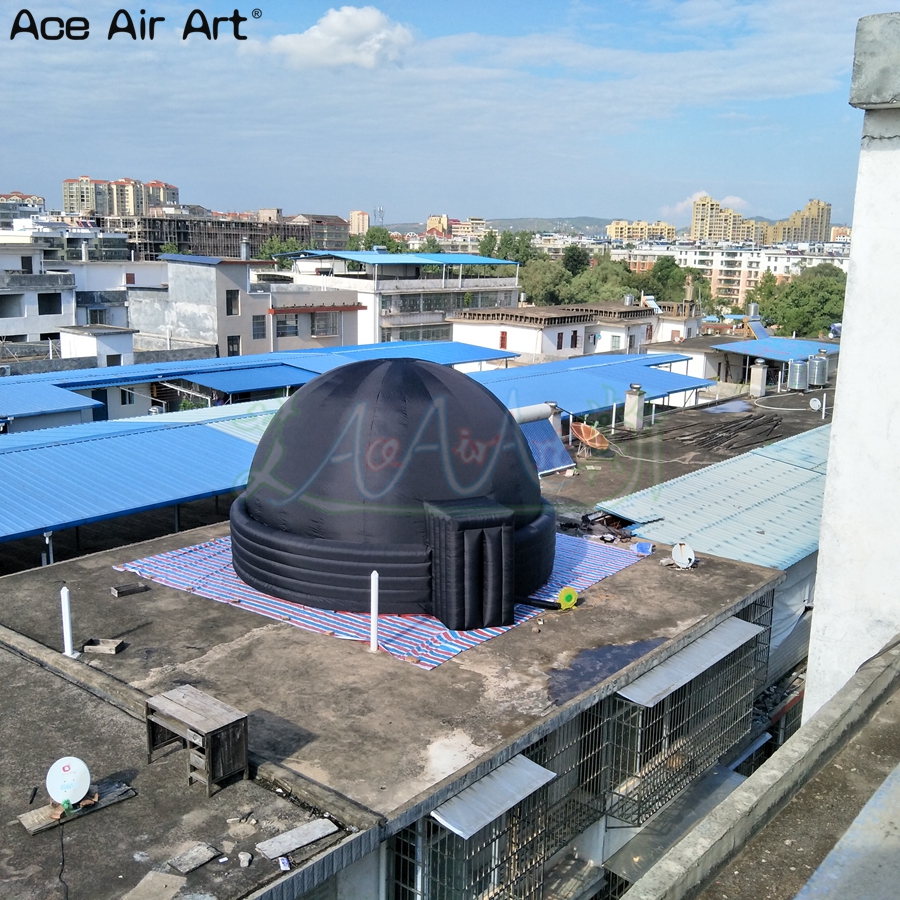 Portable Astronomical Education House Inflatable Starlab Projector Screen Tent Museum Dome with Zipper Door Planetarium Dome Divider Walls