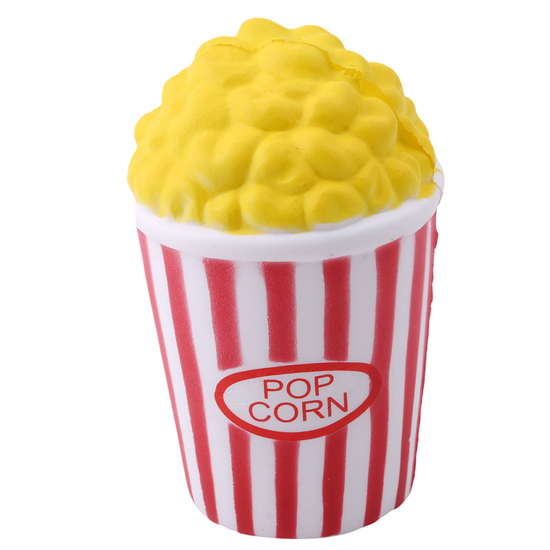 Slow Rebound Squishy Toys Cartoon Milk Carton Hamburger Chips Popcorn Squeeze Fidget Toy Stress Relief Decompression Toys Anxiety Reliever