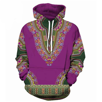 Dashiki Print Hoodie: Unisex 3D Streetwear For Men & Women B1