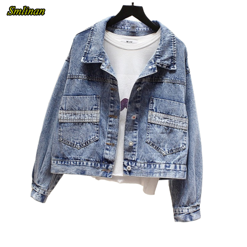 Smlinan Denim Jacket Women Casual Vintage Streetwear Coat Female Spring Autumn Turn-down Collar Single Breasted Basic Jeans Coat, Blue
Smlinan Denim Jacket Women Casual Vintage Streetwear Coat Female Spring Autumn Turn-down Collar Single Breasted Basic Jeans Coat, Blue