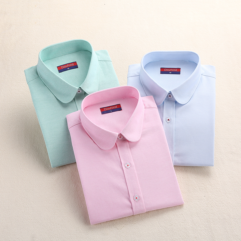Womens Tops Blouses For Women Blouse Fashion Women Oxford Shirt Slim Sleeved Blouse Collar Simple Solid Color Twill Spring Autumn, White
Womens Tops Blouses For Women Blouse Fashion Women Oxford Shirt Slim Sleeved Blouse Collar Simple Solid Color Twill Spring Autumn, White