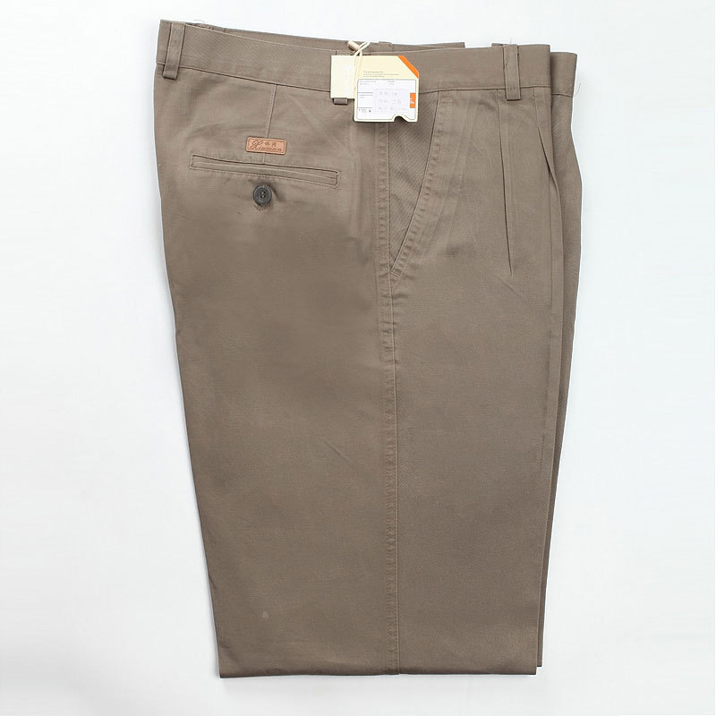2019 Men Casual Trousers High Waist Loose Pure Cotton Double Pleat Wrinkle resistant Ironing Large Full Length plus Size 30-46, Thin 13 beige
2019 Men Casual Trousers High Waist Loose Pure Cotton Double Pleat Wrinkle resistant Ironing Large Full Length plus Size 30-46, Thin 13 beige