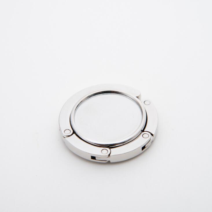 Portable Silver Handbag Hook Purse Hanger Bag Holder Foldable Hanger Tote Bag Holder Blank Home Clothing Accessories LX1408