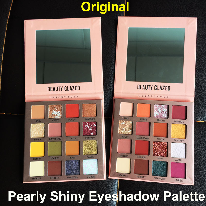 Beauty Glazed Pearly Shiny Eyeshadow Palette Makeup Matte Pearlescent Eye Shadow Desert Rose Powder Nude Palette High Pigmented 16 Colors, Multi
Beauty Glazed Pearly Shiny Eyeshadow Palette Makeup Matte Pearlescent Eye Shadow Desert Rose Powder Nude Palette High Pigmented 16 Colors, Multi