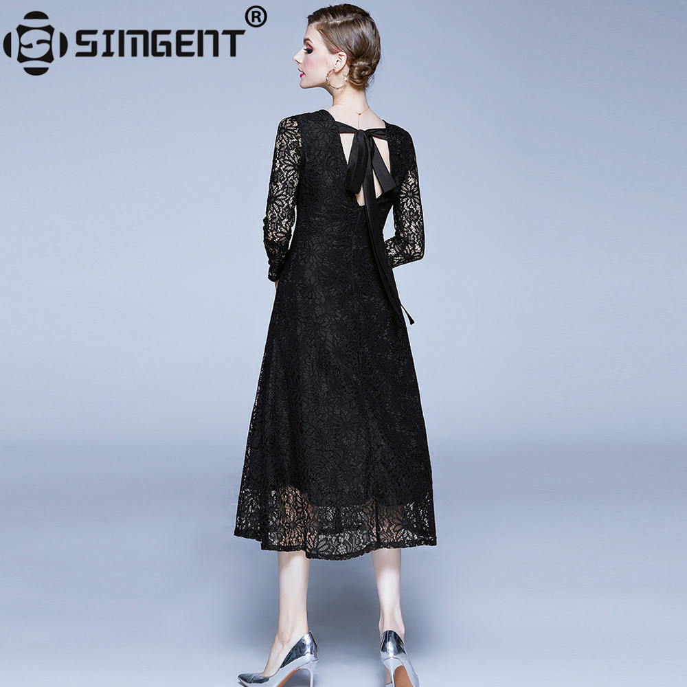 Simgent Backless Dress Women Bow Lace Hollow Out Flared Dress Long Sleeve Spring Autumn Fashion Elegant SG911084, Red lace dress
Simgent Backless Dress Women Bow Lace Hollow Out Flared Dress Long Sleeve Spring Autumn Fashion Elegant SG911084, Red lace dress