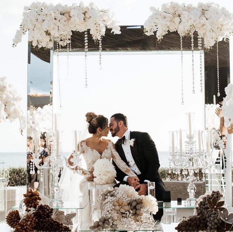 2020 Country Mermaid Dresses Plus Size Lace Backless Long Sleeve vestidos de novia V Neck Illusion Tulle Bridal Wedding Gowns