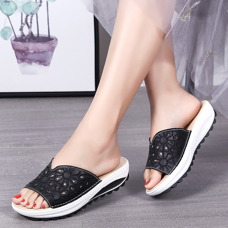 AIBA women's fashion casual Genuine Leathe hollow embroidered out high heels thick platforms summer lightweight casual slipper, Beige
AIBA women's fashion casual Genuine Leathe hollow embroidered out high heels thick platforms summer lightweight casual slipper, Beige