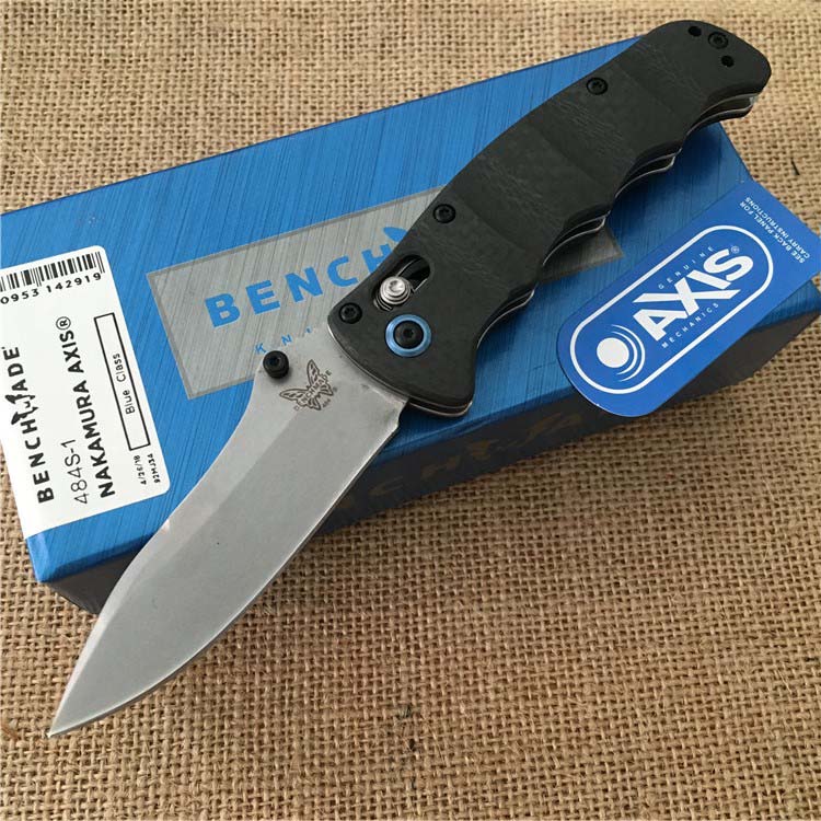High-end BENCH carbon fiber handle Advanced folding knife Bench BM made 484S-1 Nakamura AXIS M390 Satin Plain blade knife
High-end BENCH carbon fiber handle Advanced folding knife Bench BM made 484S-1 Nakamura AXIS M390 Satin Plain blade knife