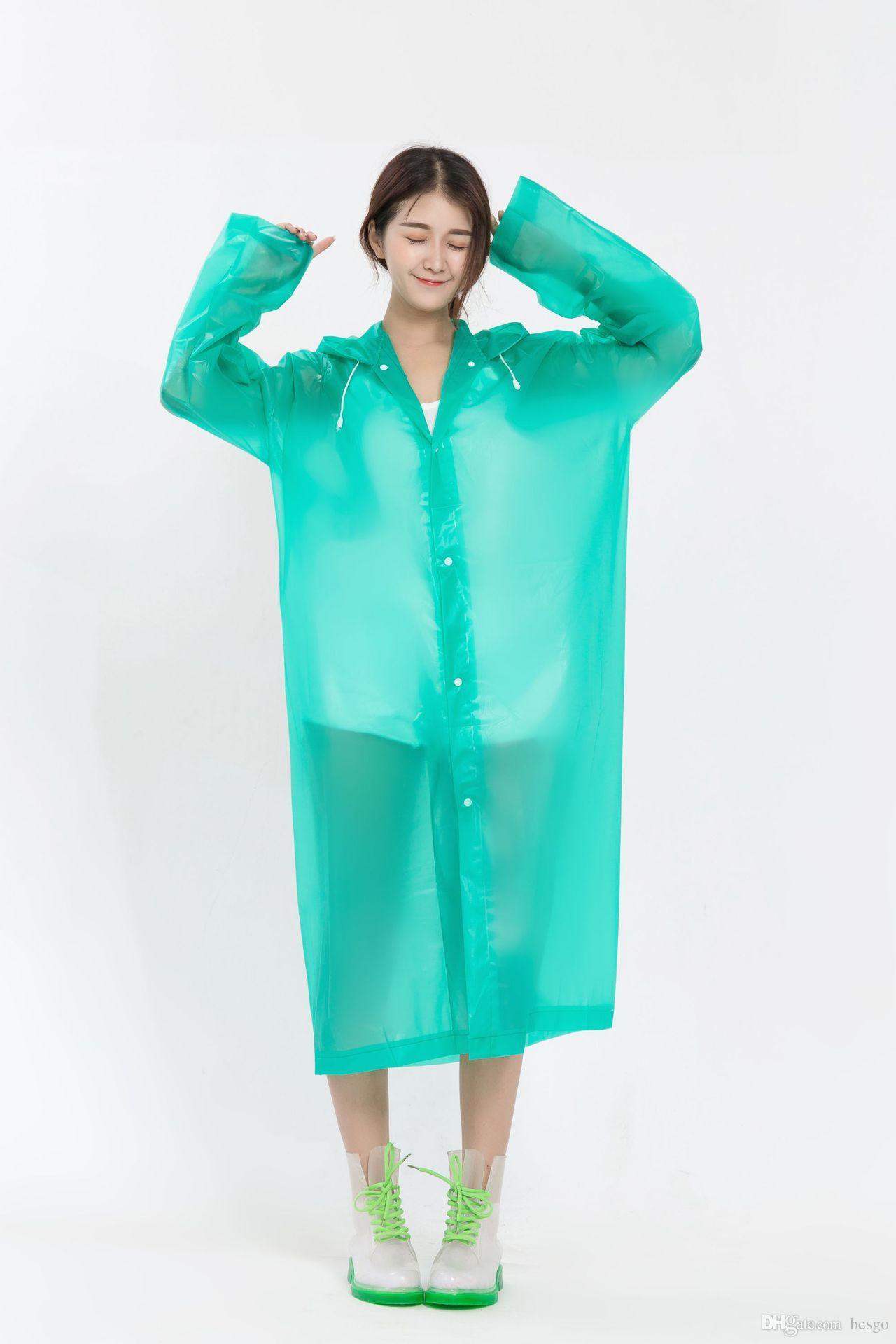 Non Disposable Household Raincoat High Quality Rain Cape EVA Eco-friendly Fashion Outdoor Raincoat Factory Rainwear Wholesale BH0025