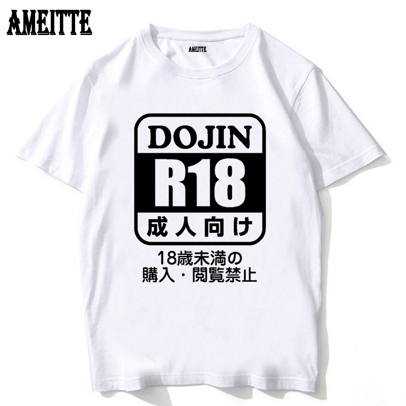 Novelty Dojin R18 Hip Hop Vintage T-Shirt Summer Fashion Men t-shirt Man White Tops Hipster Cool Male Casual Tees, White;black
Novelty Dojin R18 Hip Hop Vintage T-Shirt Summer Fashion Men t-shirt Man White Tops Hipster Cool Male Casual Tees, White;black
