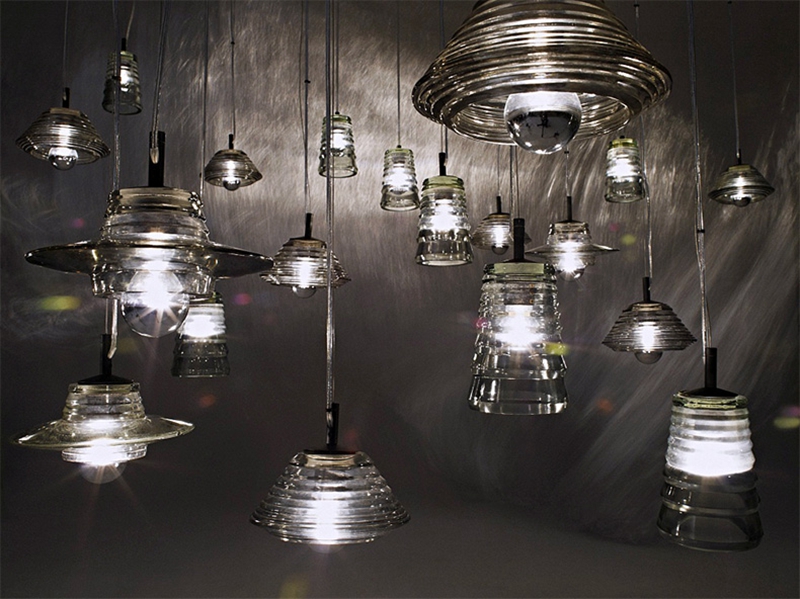 Modern LED Pendant Light AC110V/220-230V Pressed Glass BOWL/LENS/TUBE Crystal Lamps Indoor Lighting Artistic Ceiling Lamp