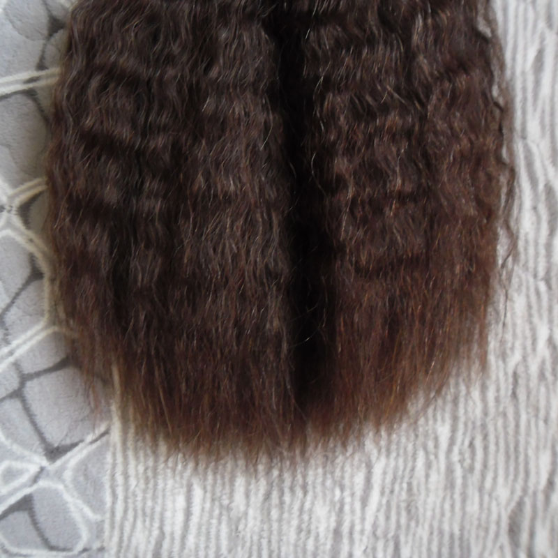kinky straight Micro Ring Loop Hair Extensions 100g coarse yaki Hair 100s Micro Link Hair Extensions Human 100s Micro Bead Extension