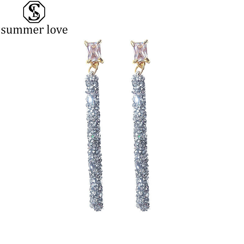 2020 New Crystal Geometric Long Dangle Earrings For Women 925 Sterling Silver Needle Korean Simple Earrings As Valentine's Day Gift-Z
2020 New Crystal Geometric Long Dangle Earrings For Women 925 Sterling Silver Needle Korean Simple Earrings As Valentine's Day Gift-Z