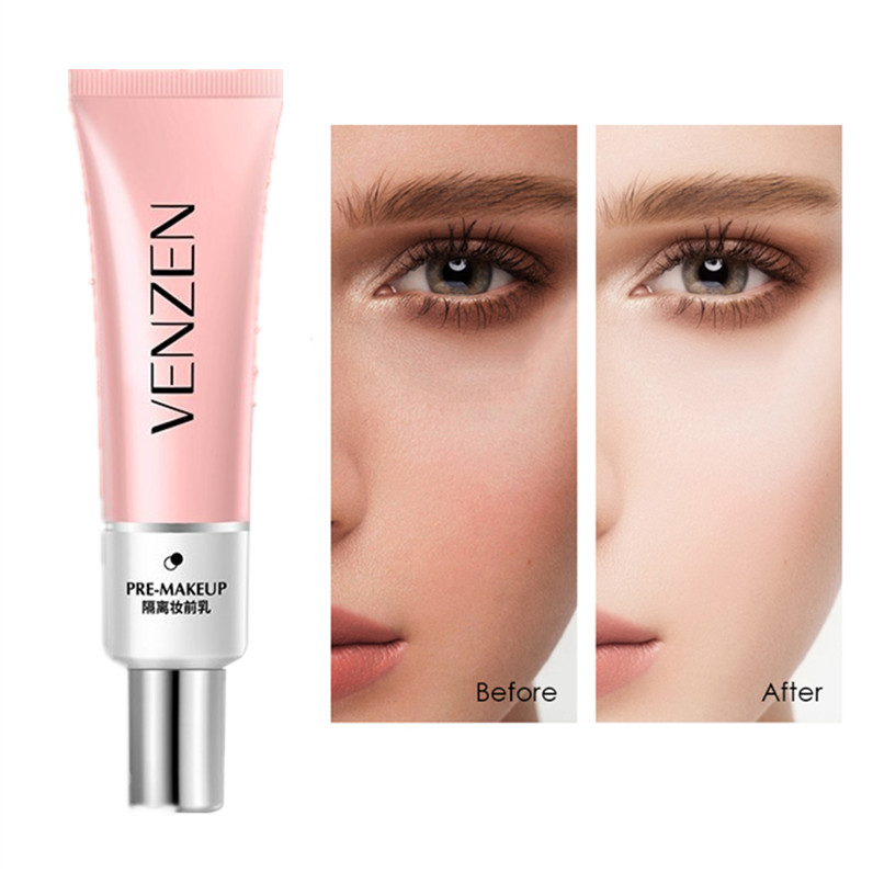 

VENZEN Korea cosmetics facial face pore primer base makeup for face brighten smooth skin invisible pores matte primer make up base, Customize