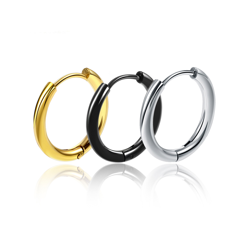Popular Hoop Earrings For Women Men 2.5mm Wide Round Earrings Titanium 3 Colors Circle Jewelry Brincos JE18111
Popular Hoop Earrings For Women Men 2.5mm Wide Round Earrings Titanium 3 Colors Circle Jewelry Brincos JE18111