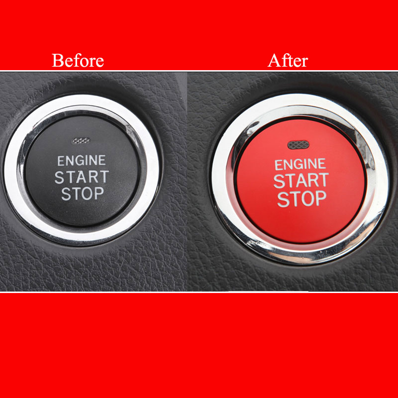 Car Interior Accessories Styling Start Stop Engine Ignition Cover Auto Button Case For Subaru BRZ Impreza XV Forester Outback