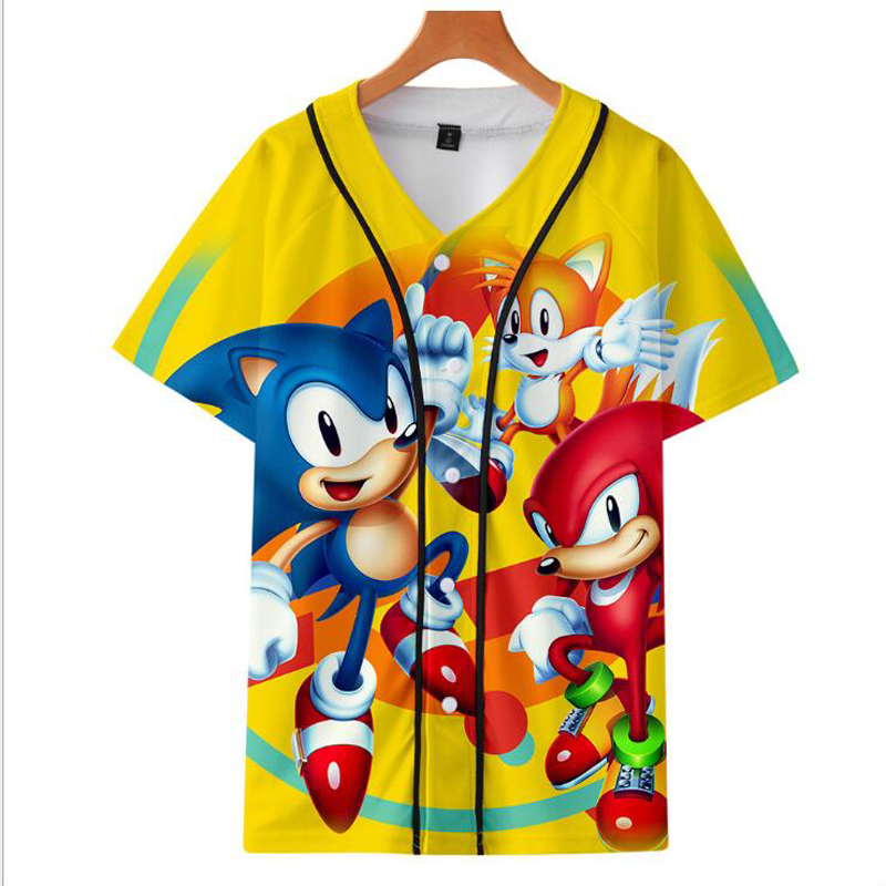 Summer Fashion Men Women T Shirts Sonic The Hedgehog 3D Print Short Sleeve Funny T-shirt Hip Hop Tee Shirt Baseball Jersey, White;black
Summer Fashion Men Women T Shirts Sonic The Hedgehog 3D Print Short Sleeve Funny T-shirt Hip Hop Tee Shirt Baseball Jersey, White;black
