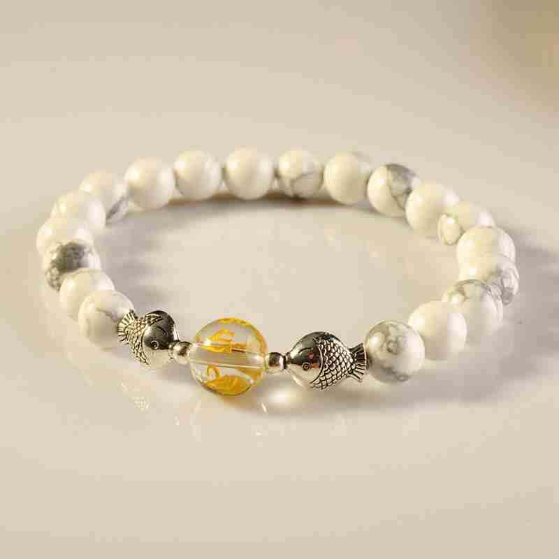 Men's and Women's Natural Stone Bracelet 12PCS Beads Fashion Cuff Bracelet