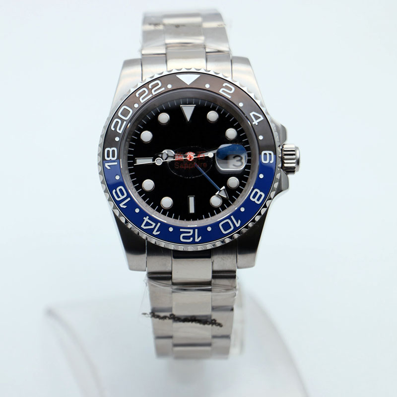 Batman GMT Ceramic Bezel Men watch Mechanical Stainless Steel Automatic Movement Designer Sports Self-wind Watches Wristwatch
Batman GMT Ceramic Bezel Men watch Mechanical Stainless Steel Automatic Movement Designer Sports Self-wind Watches Wristwatch
