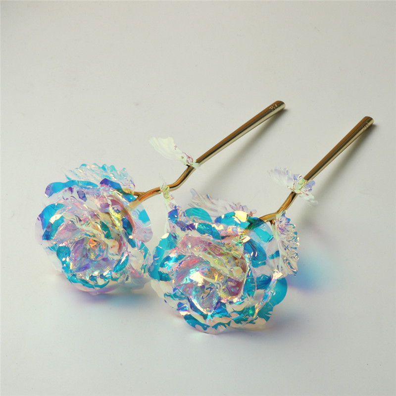 Valentine Day Party Rose Flowers 24K Foil Plated LED Luminous Roses Proposal Wedding Anniversary Mothers Birthday Christmas Day Gifts