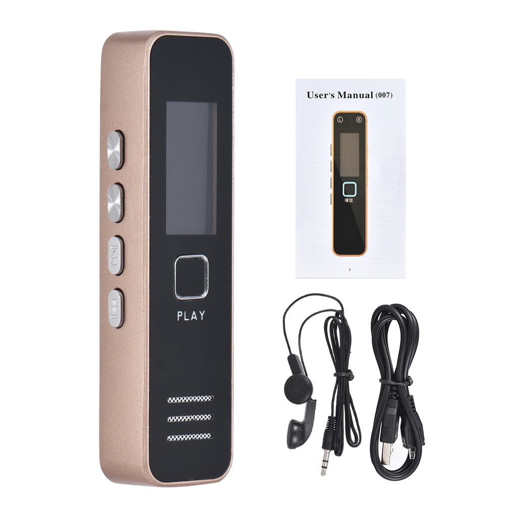 Digital Voice Recorder 20-hour Recording with MP3 Player, Mini o Record Support 32GB TF Card Professional Dictaphone